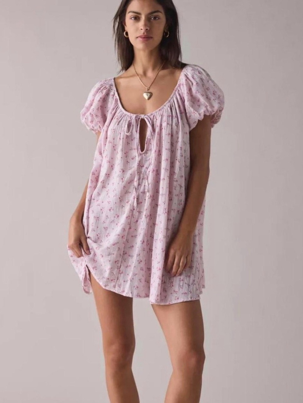 Out From Under Amara Cotton-Blend Slip Mini Dress